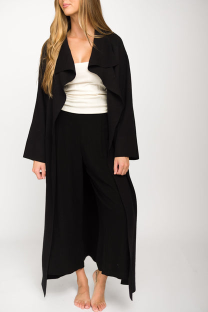 Elsa Sweater Coat in Black