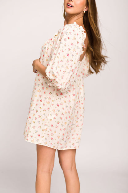 Darling Mini Dress in Country Bloom