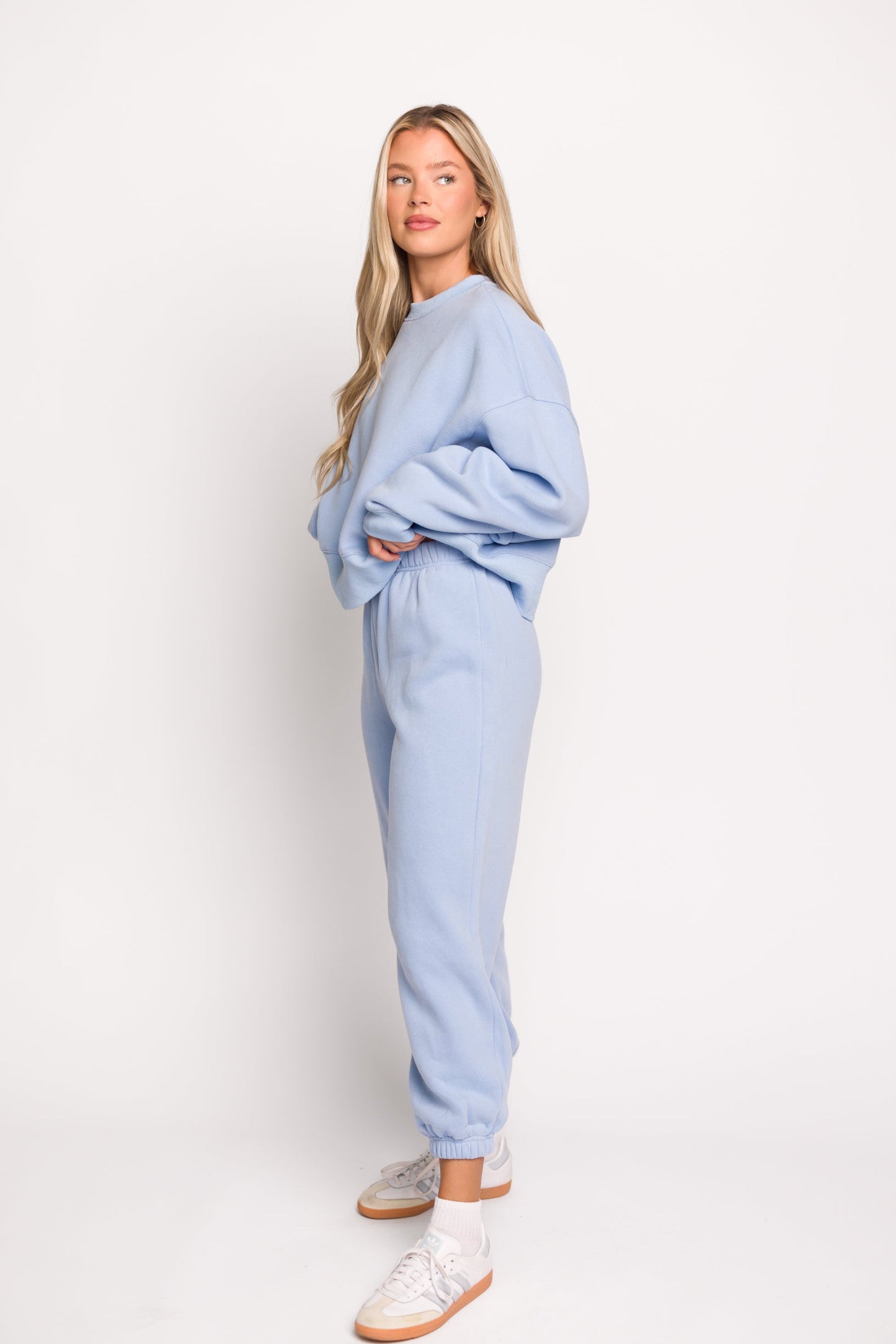 Comfy Cozy Sweatpants in Baby Blue - Top Sold Separately