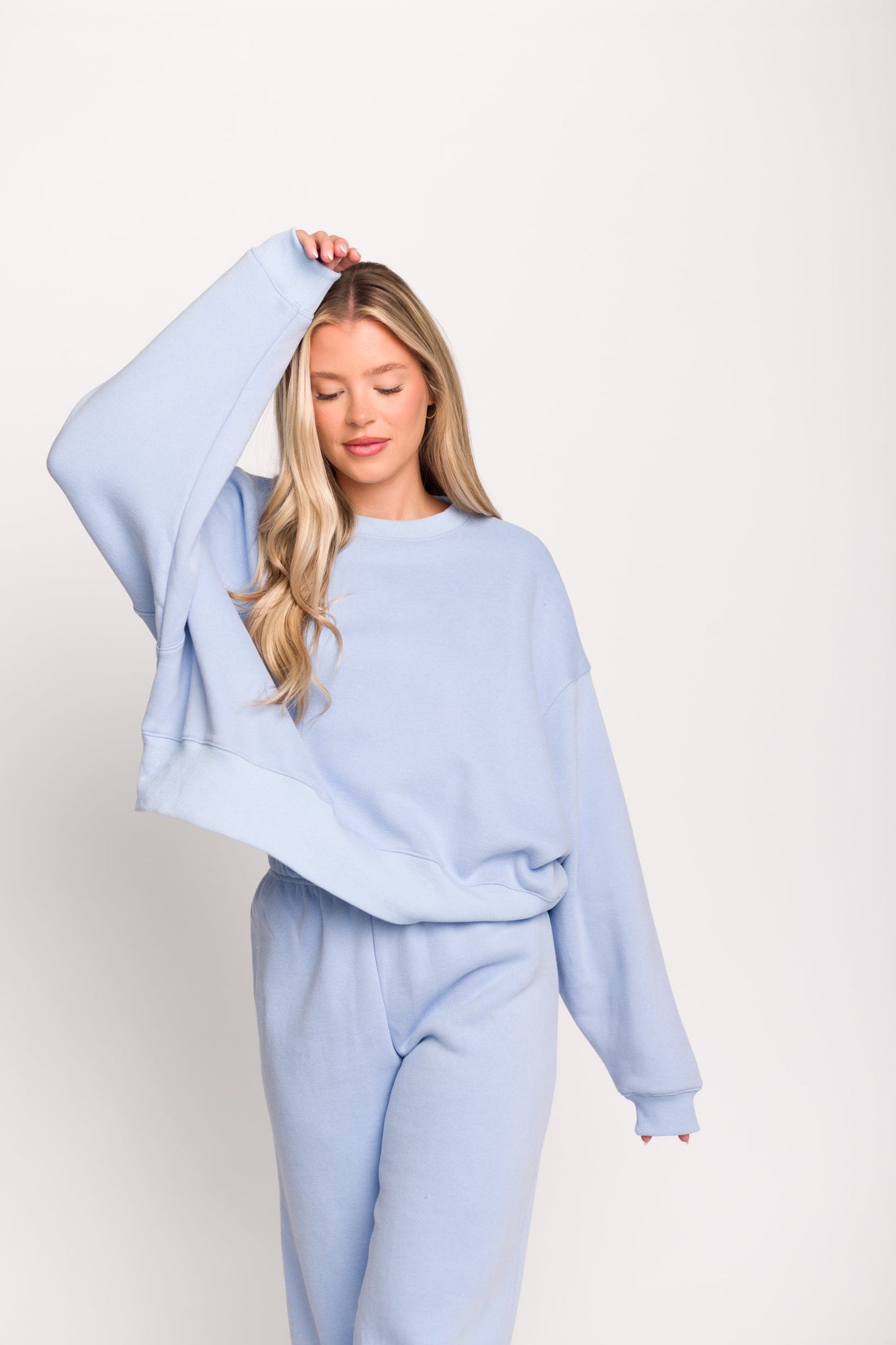 Comfy Cozy Sweatpants in Baby Blue - Top Sold Separately