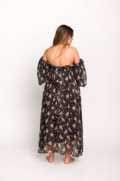 Melody Maxi Dress in Black - Bump Friendly & Inclusive Sizing (S-3XL)
