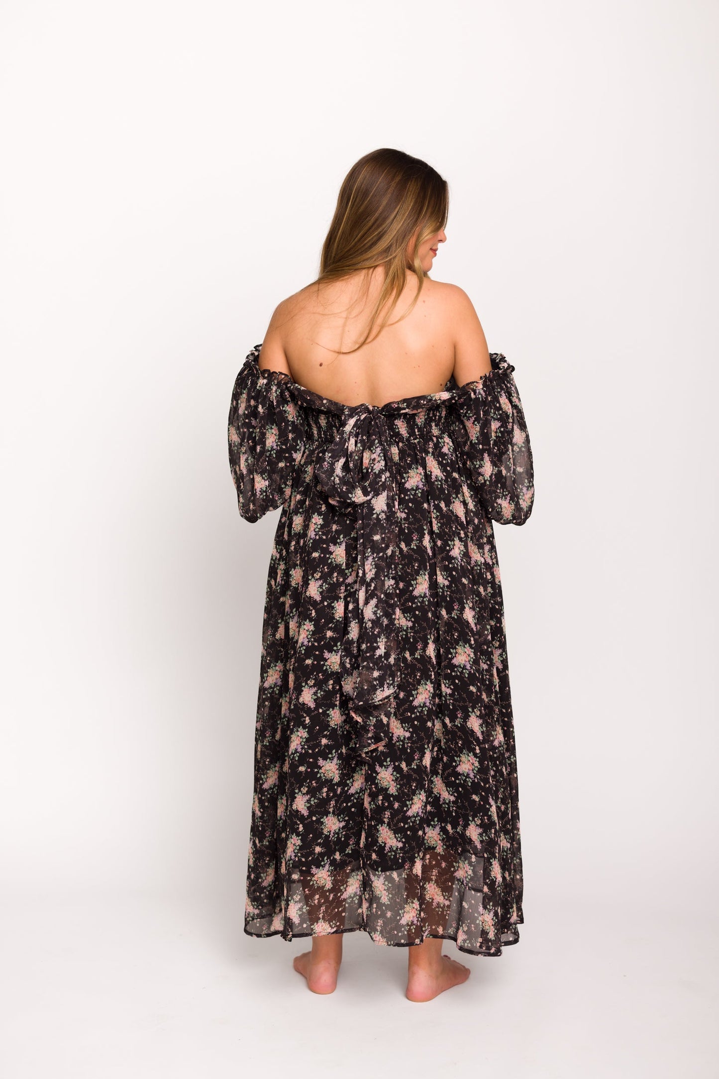 Melody Maxi Dress in Black - Bump Friendly & Inclusive Sizing (S-3XL)