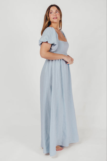 Candace Maxi Dress in Light Blue