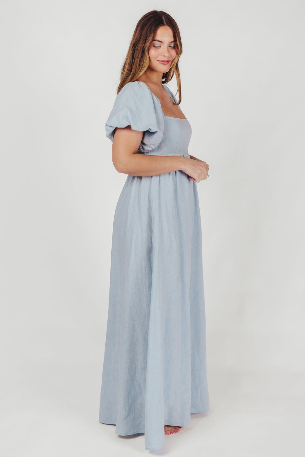Candace Maxi Dress in Light Blue