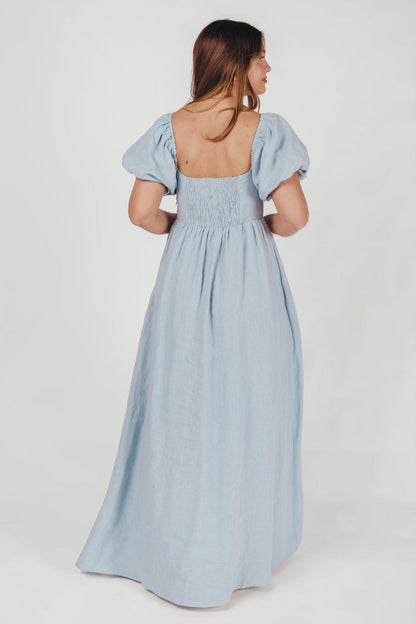 Candace Maxi Dress in Light Blue