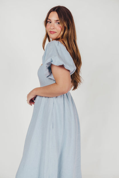 Candace Maxi Dress in Light Blue