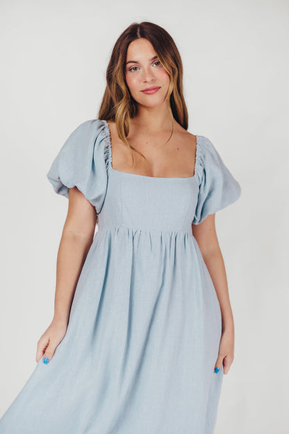 Candace Maxi Dress in Light Blue