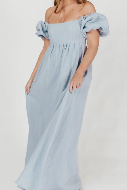 Candace Maxi Dress in Light Blue