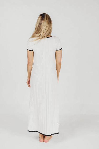 Marilyn Knit Maxi Dress in Off-White
