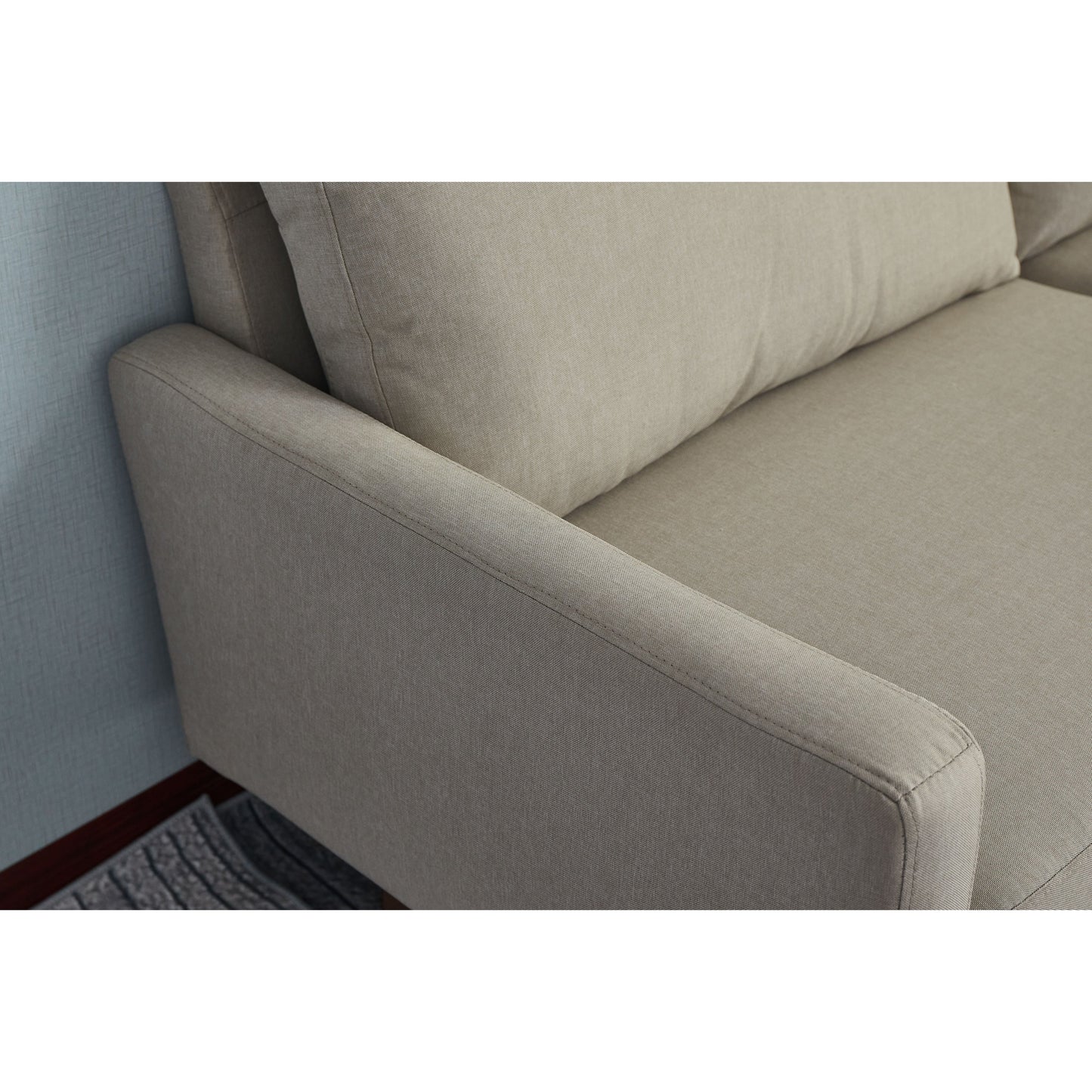 Adelaide 70'' Linen Square Arm Sofa
