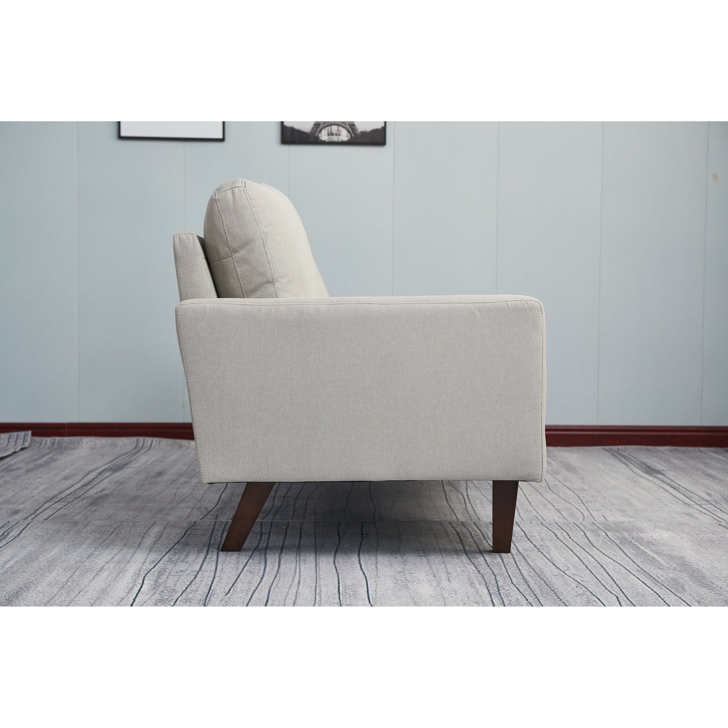 Adelaide 70'' Linen Square Arm Sofa