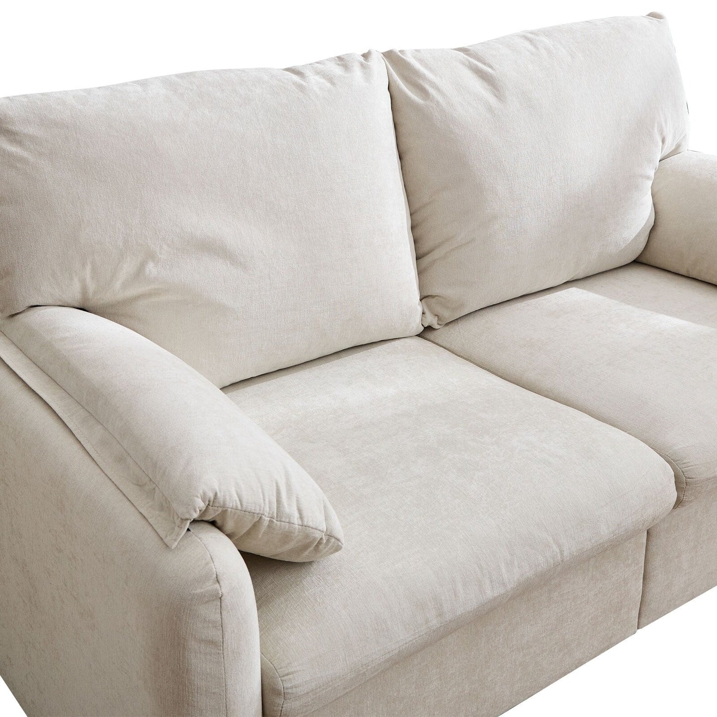 71.28 Chenille 2-Seater Sofa, Cloud-Like Comfort with High-Resilience Sponge, Modern Minimalist Design