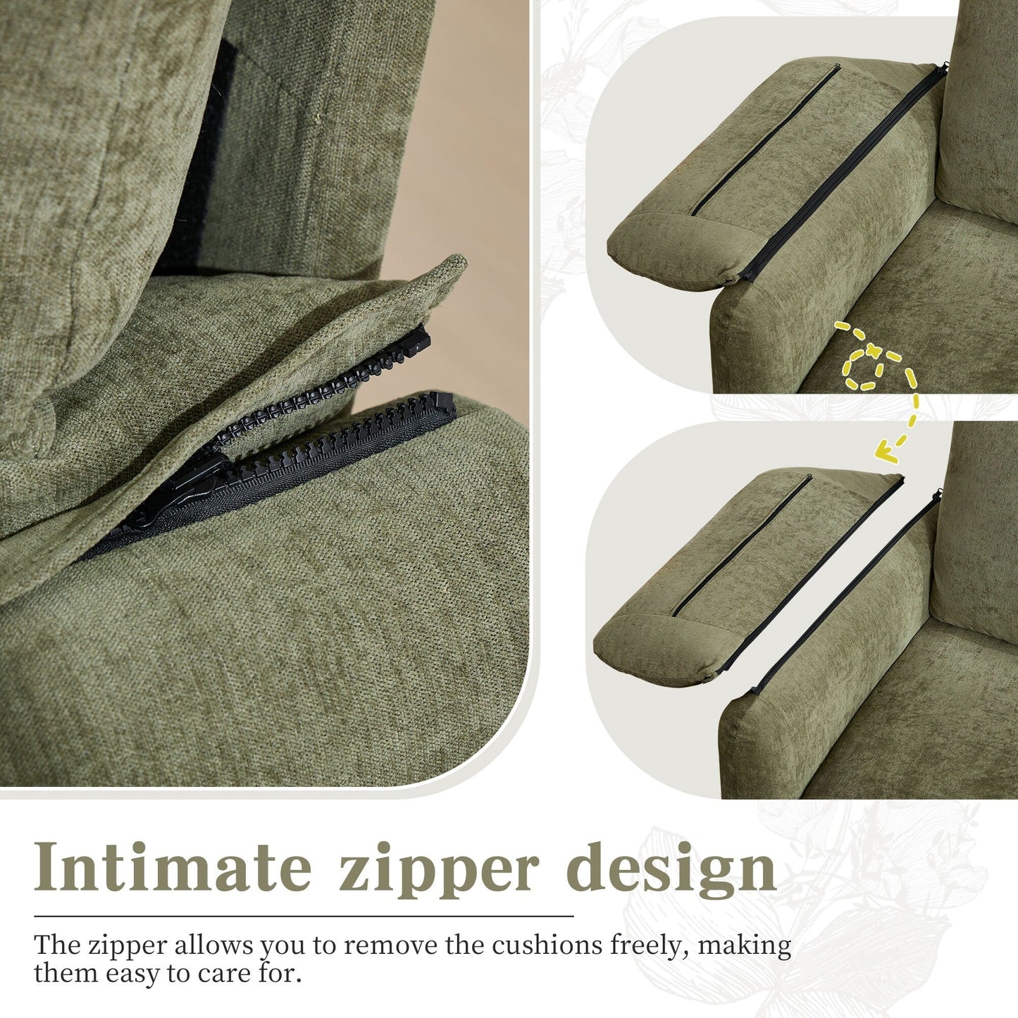 71.28 Chenille 2-Seater Sofa, Cloud-Like Comfort with High-Resilience Sponge, Modern Minimalist Design