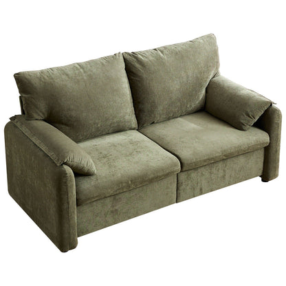 71.28 Chenille 2-Seater Sofa, Cloud-Like Comfort with High-Resilience Sponge, Modern Minimalist Design