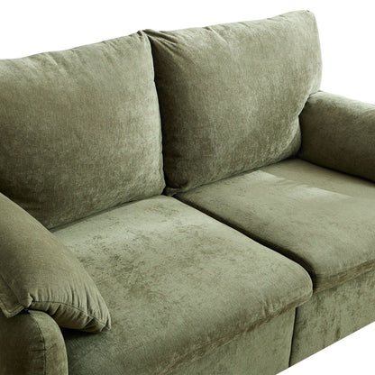 71.28 Chenille 2-Seater Sofa, Cloud-Like Comfort with High-Resilience Sponge, Modern Minimalist Design