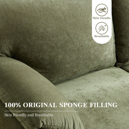 71.28 Chenille 2-Seater Sofa, Cloud-Like Comfort with High-Resilience Sponge, Modern Minimalist Design
