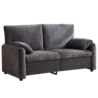 71.28 Chenille 2-Seater Sofa, Cloud-Like Comfort with High-Resilience Sponge, Modern Minimalist Design