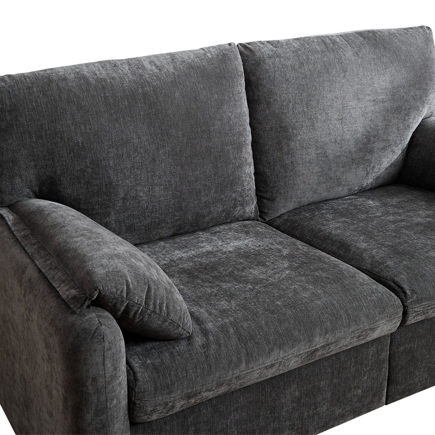 71.28 Chenille 2-Seater Sofa, Cloud-Like Comfort with High-Resilience Sponge, Modern Minimalist Design