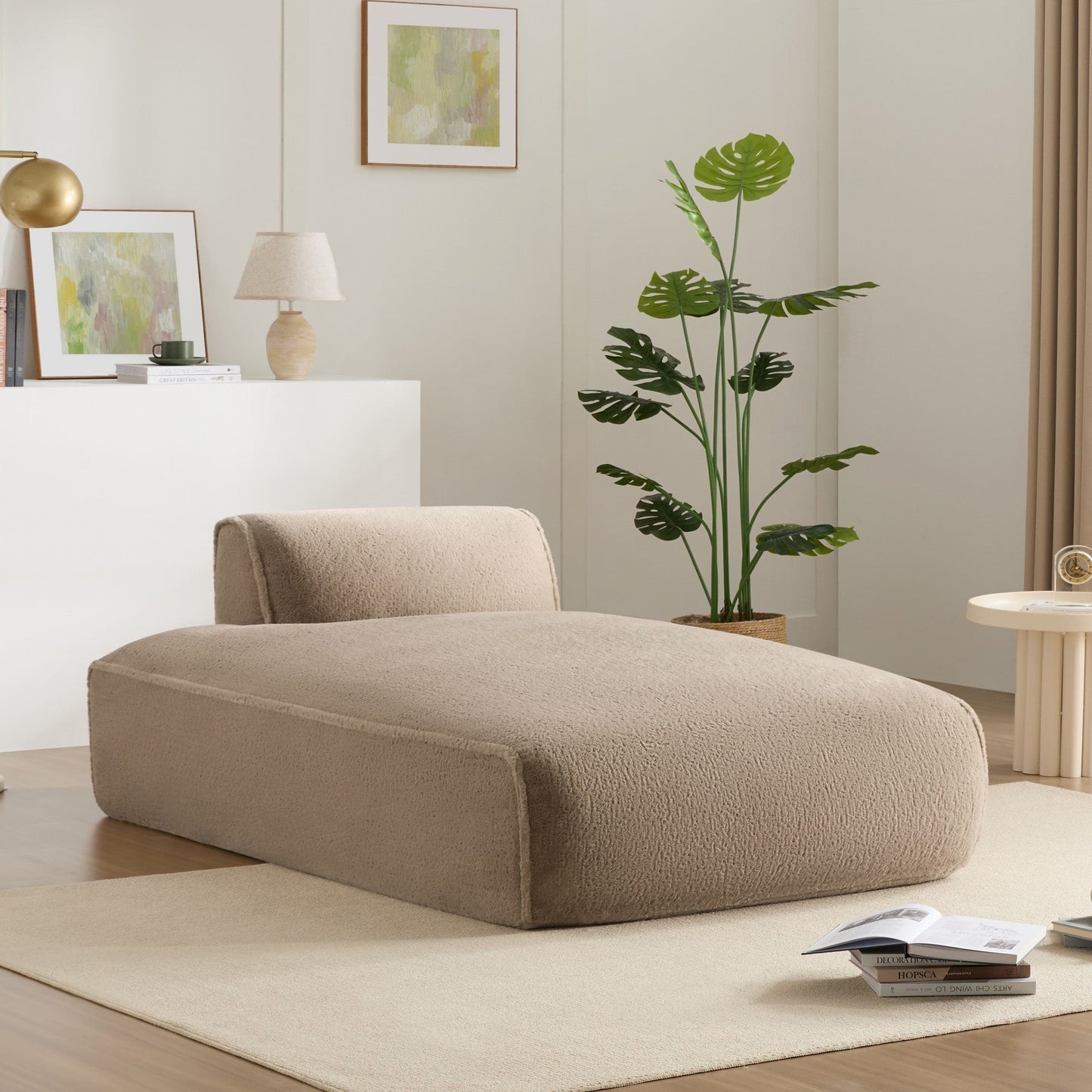 72 Oversized Modular Sofa Compressed Spacious Foam-Filled Sofa Bed