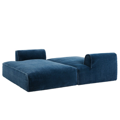 72 Oversized Modular Sofa Compressed Spacious Foam-Filled Sofa Bed