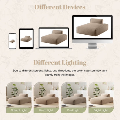 72 Oversized Modular Sofa Compressed Spacious Foam-Filled Sofa Bed