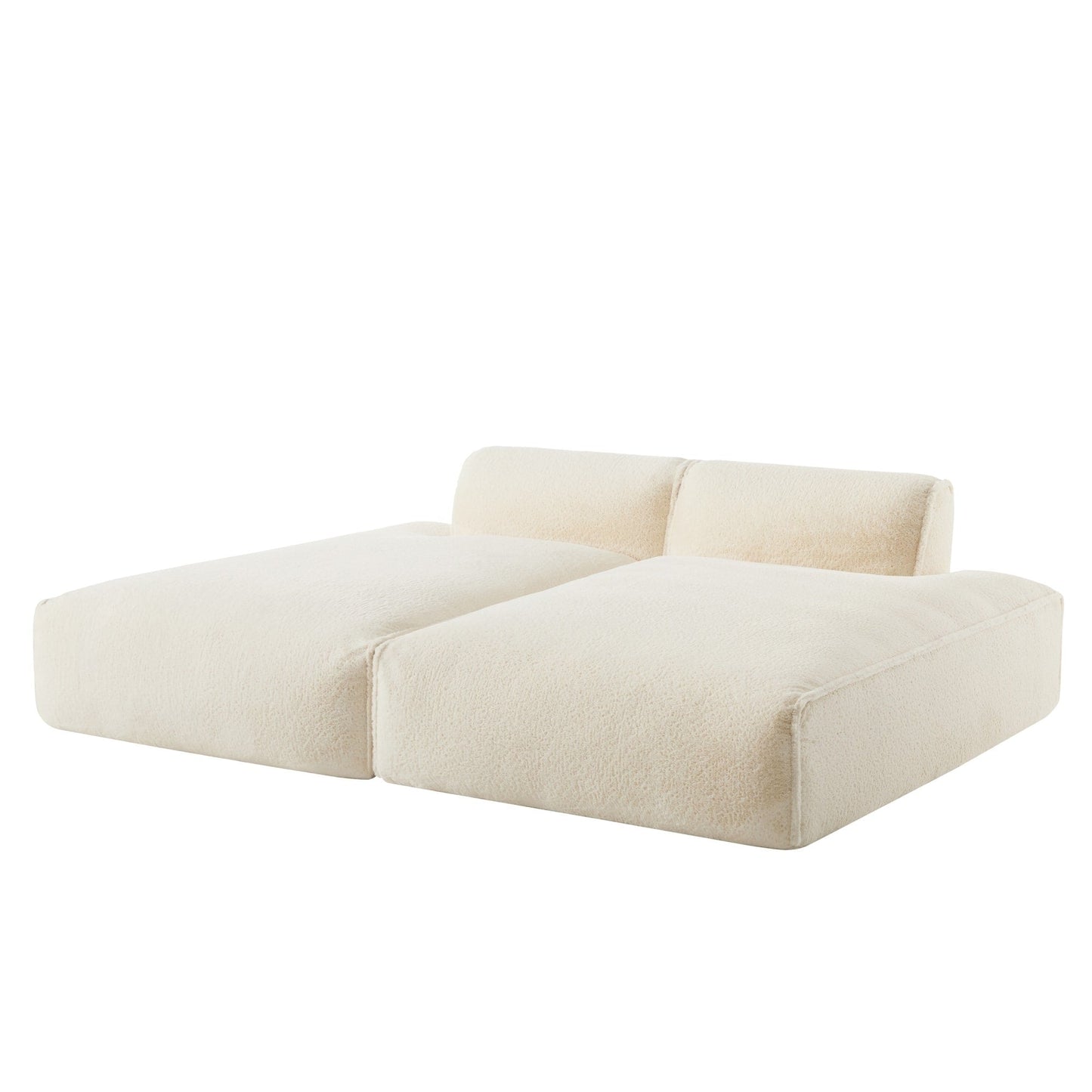72 Oversized Modular Sofa Compressed Spacious Foam-Filled Sofa Bed