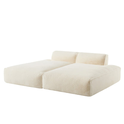72 Oversized Modular Sofa Compressed Spacious Foam-Filled Sofa Bed