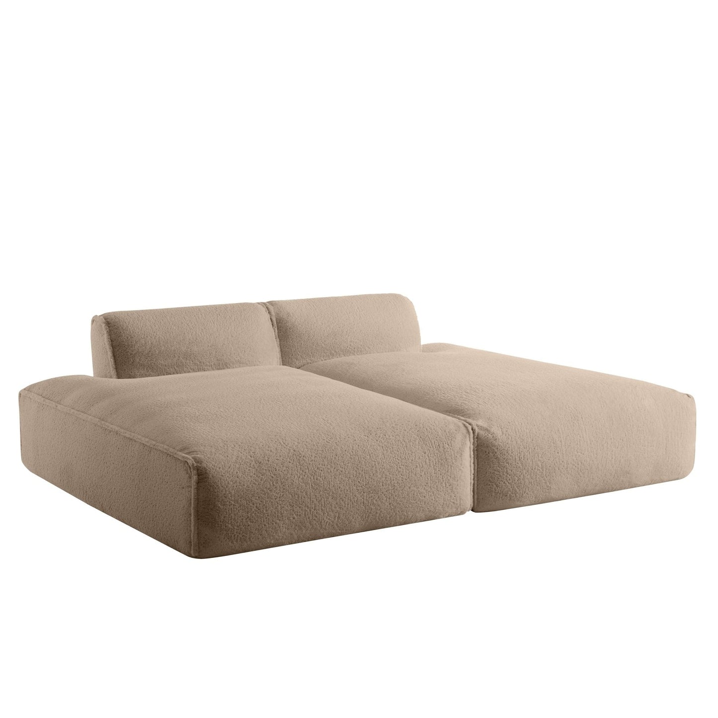 72 Oversized Modular Sofa Compressed Spacious Foam-Filled Sofa Bed