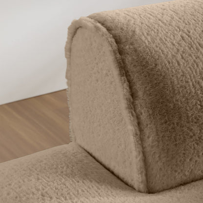 72 Oversized Modular Sofa Compressed Spacious Foam-Filled Sofa Bed