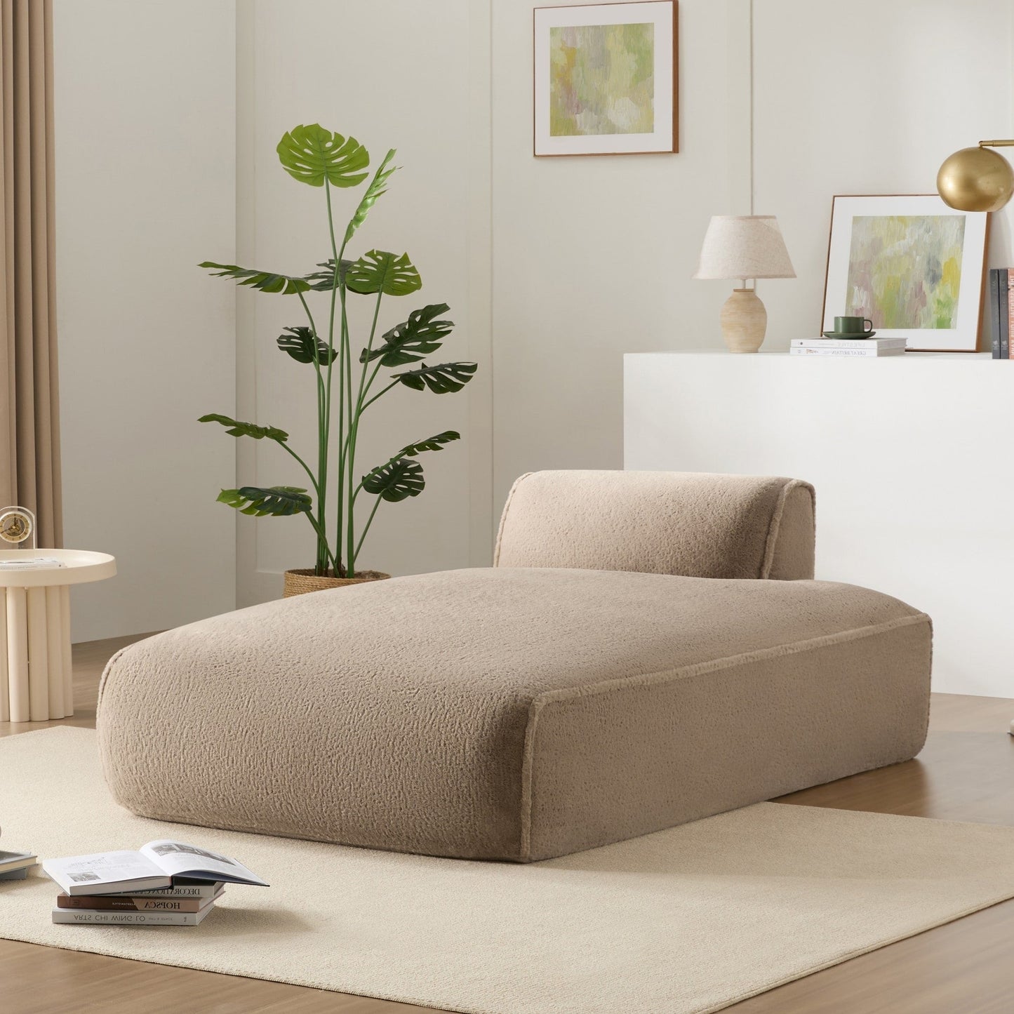 72 Oversized Modular Sofa Compressed Spacious Foam-Filled Sofa Bed