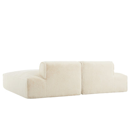 72 Oversized Modular Sofa Compressed Spacious Foam-Filled Sofa Bed