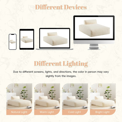 72 Oversized Modular Sofa Compressed Spacious Foam-Filled Sofa Bed
