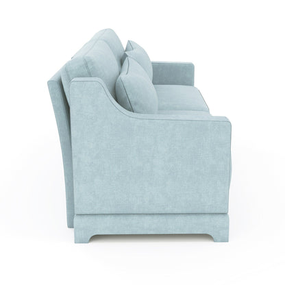 73.2 Chenille 3-Seater Sofa with 2 lumbar pillows for Living Room
