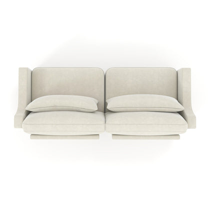 73.2 Chenille 3-Seater Sofa with 2 lumbar pillows for Living Room