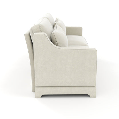 73.2 Chenille 3-Seater Sofa with 2 lumbar pillows for Living Room