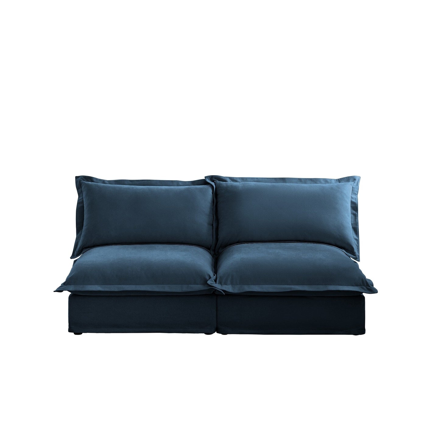 73.2 Chenille Modular 3-Seat Sofa with Removable Washable Covers And Multiple Pillows