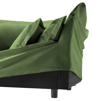 73.2 Chenille Modular 3-Seat Sofa with Removable Washable Covers And Multiple Pillows