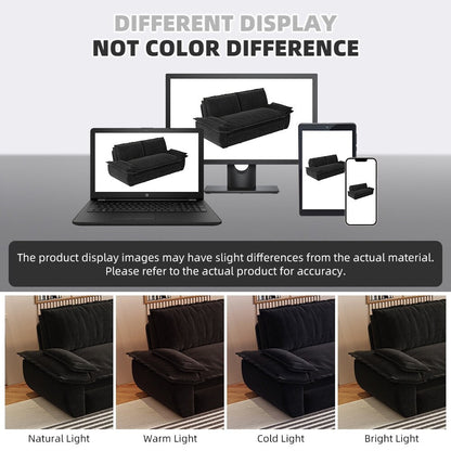 73.2 Queen Pull Out Sofa Bed,3-in-1 Convertible Sleeper Sofa,Multi-Functional Velvet Loveseat Bed