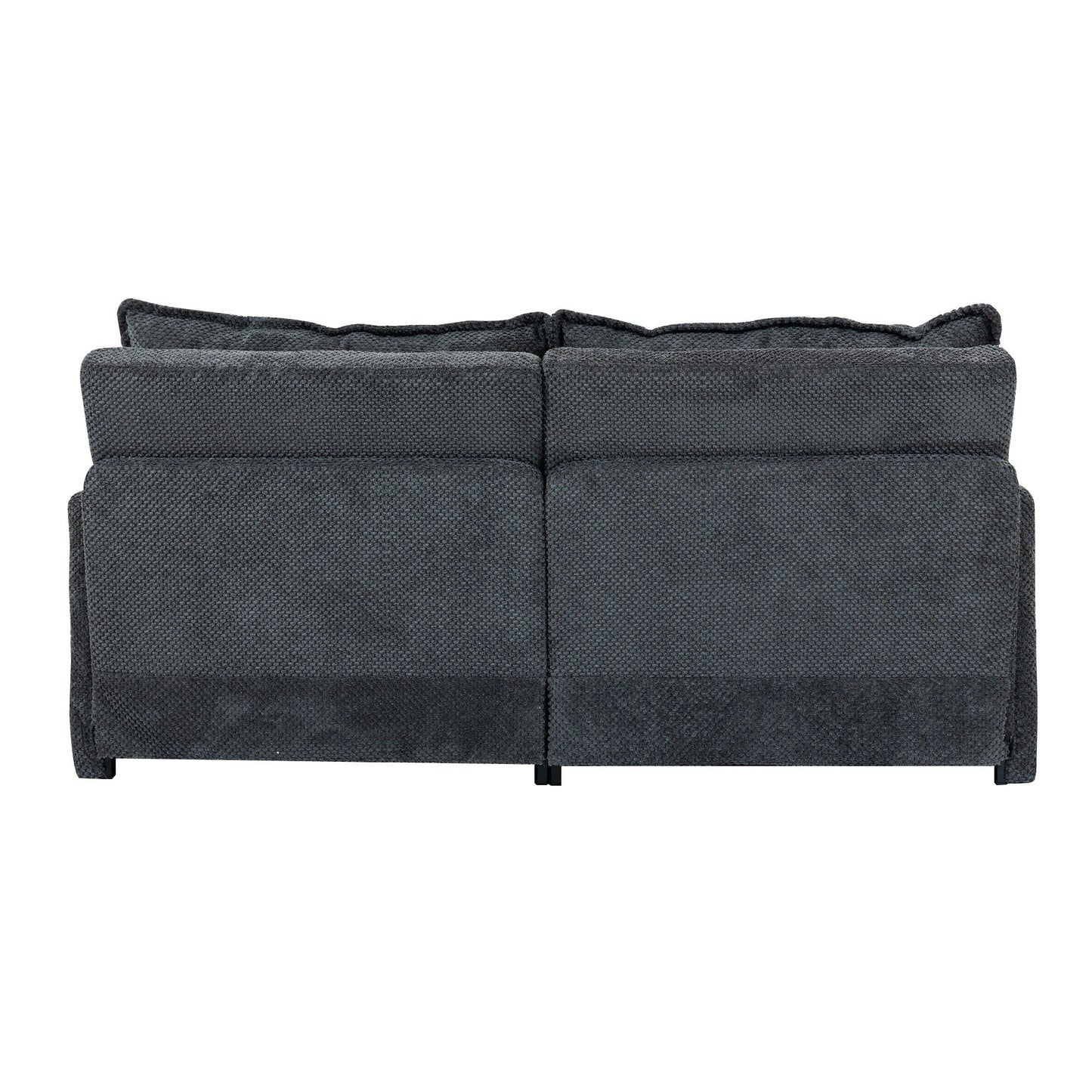 73.6 Corduroy 3-in-1 Convertible Sofa Bed with Pull-Out Sleeper, USB Charging Ports, and Side Storage