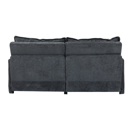 73.6 Corduroy 3-in-1 Convertible Sofa Bed with Pull-Out Sleeper, USB Charging Ports, and Side Storage
