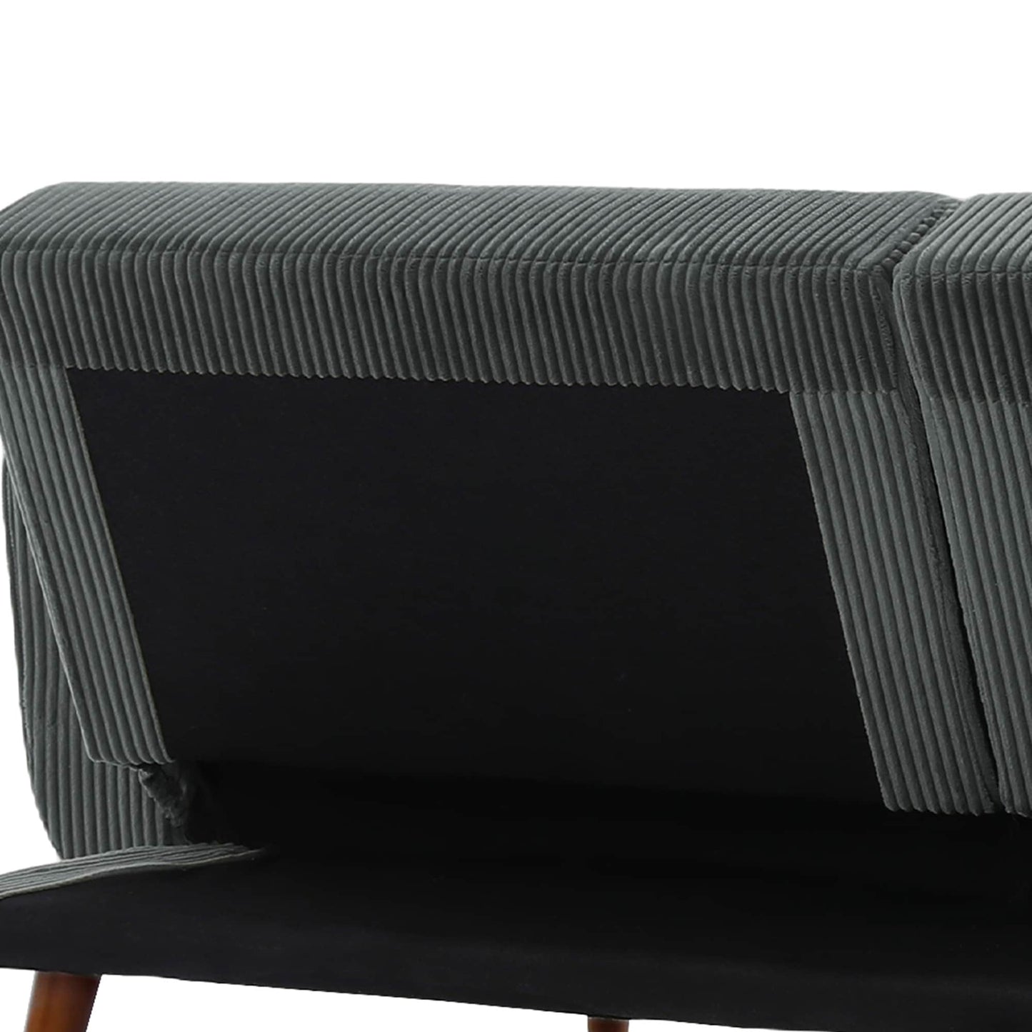 73 W Upholstered Corduroy Convertible Sleeper Sofa Bed with Pillows