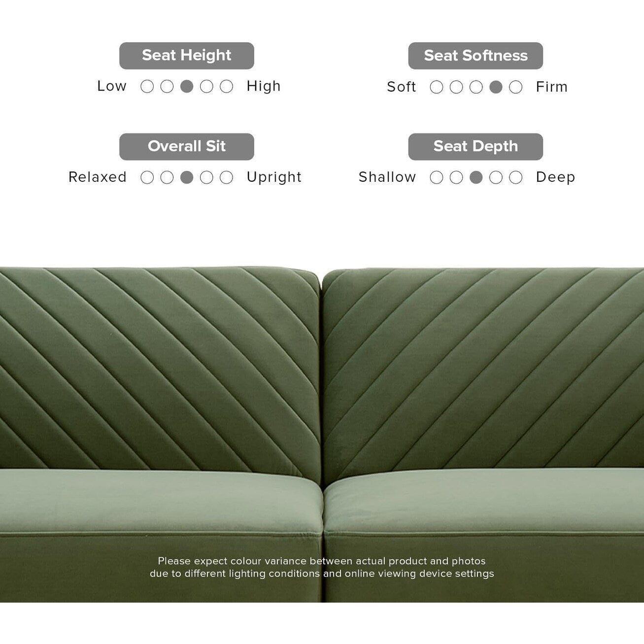 76.8 Mid Century Modern Futon Sofa Bed - Small Sleeper Loveseat Couch with Premium Velvet Cover for Living Room, Olive Green