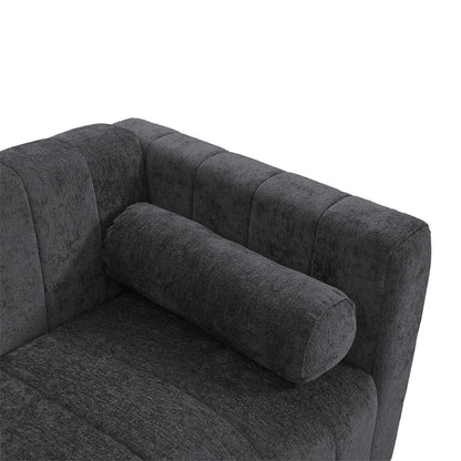 78.7 Chenille Upholstered Sofa with Legs