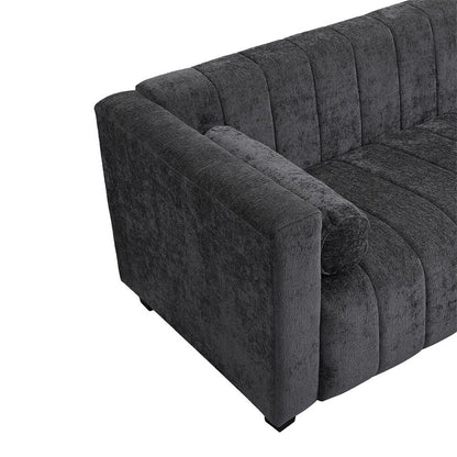 78.7 Chenille Upholstered Sofa with Legs