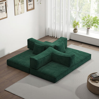 78.7 Foam 3-Seater Sleeper Sofa with armrests and comfortable for living room and bedroom