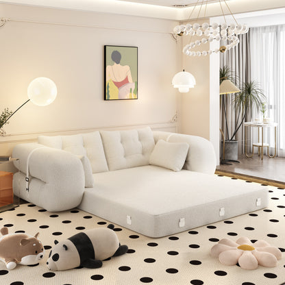 78.7 Human Dog Bed, Lazy Sofa Couch, 3-in-1 Foldable Sofa Bed