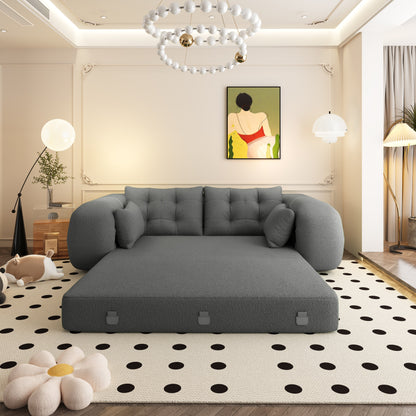 78.7 Human Dog Bed, Lazy Sofa Couch, 3-in-1 Foldable Sofa Bed
