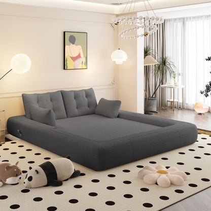 78.7 Human Dog Bed, Lazy Sofa Couch, 3-in-1 Foldable Sofa Bed