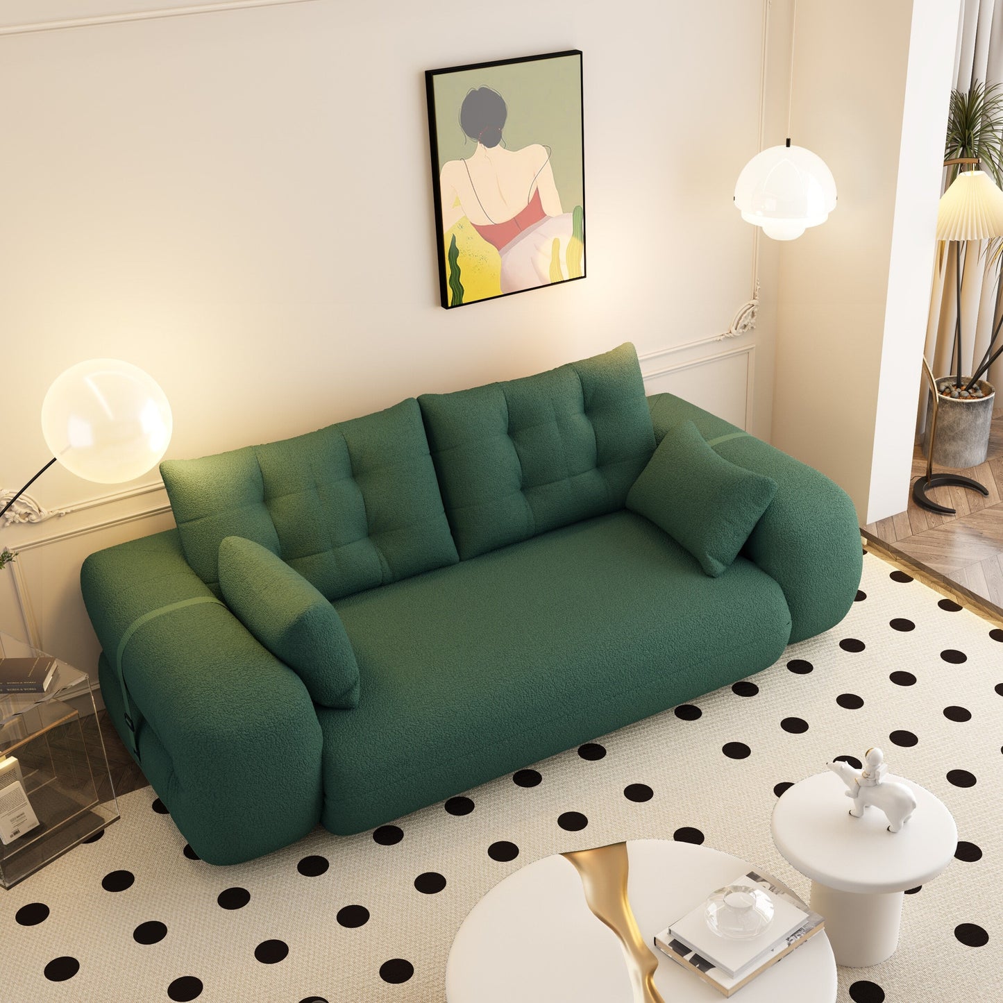 78.7 Human Dog Bed, Lazy Sofa Couch, 3-in-1 Foldable Sofa Bed