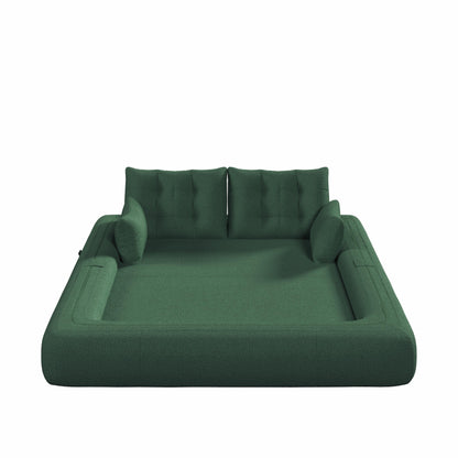 78.7 Teddy 3-Seater Sleeper Sofa Modular Floor, Convertible Lounge